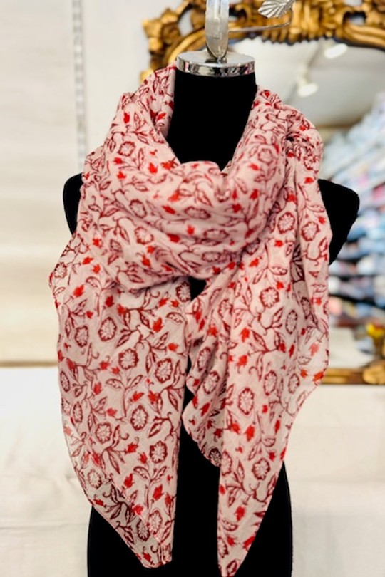 Foulards Accessoires Rouge Jacky Diffusion 28 Efashion Paris