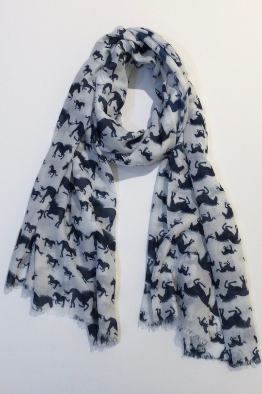 Foulards Accessoires Bleu marine/Blanc Jacky Diffusion 31 Efashion Paris