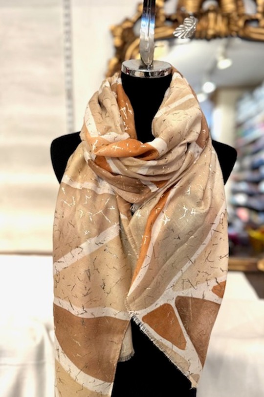Foulards Accessoires Taupe Jacky Diffusion 016 Efashion Paris