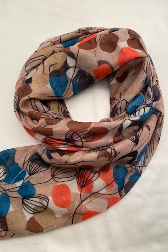 Foulards Accessoires Taupe Jacky Diffusion VI49-1 Efashion Paris