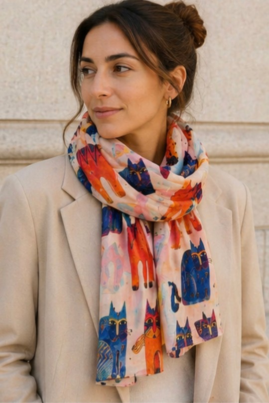 Foulards Accessories Beige Jacky Diffusion 03 #c Efashion Paris