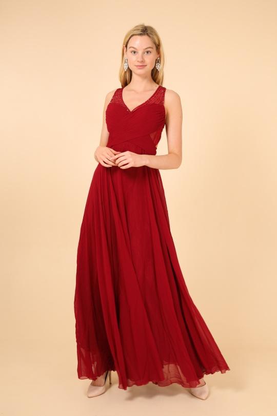 Robes de soirée Femme Bordeaux DIVA FASHION 8319 Efashion Paris