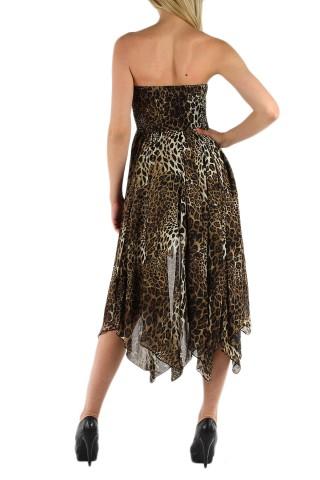 Robes mi-longues Femme Leopard DIVA FASHION F0064 Efashion Paris