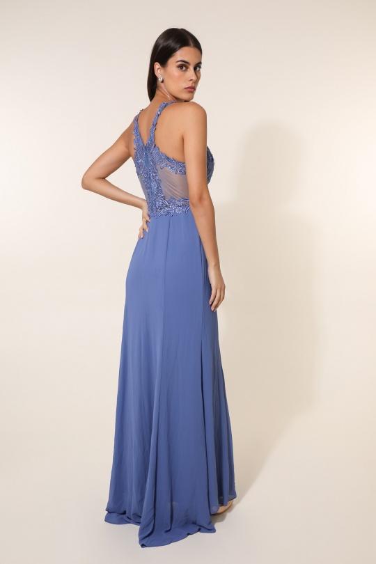 Robes de soirée Femme Bleu jean DIVA FASHION 8917 Efashion Paris