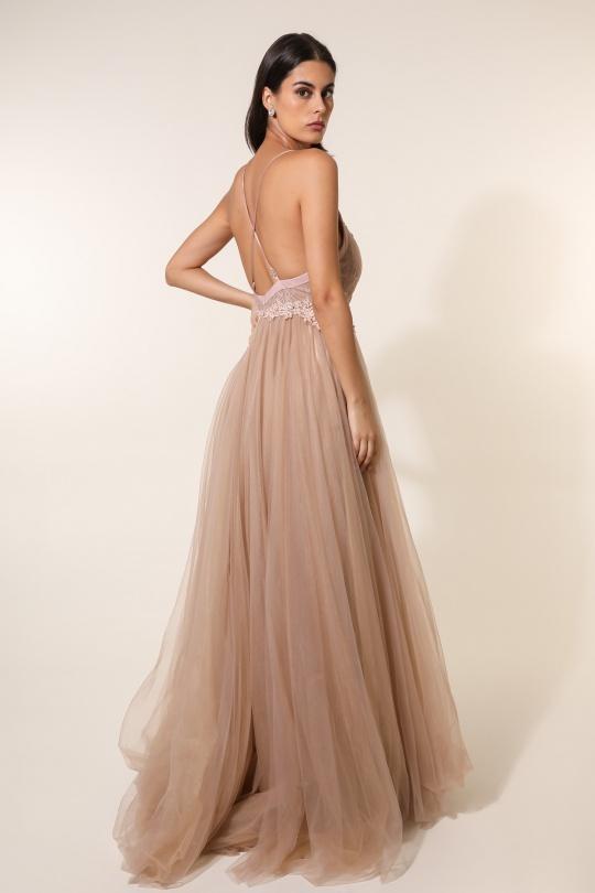 Evening dresses Women Gold DIVA FASHION 8807 Efashion Paris