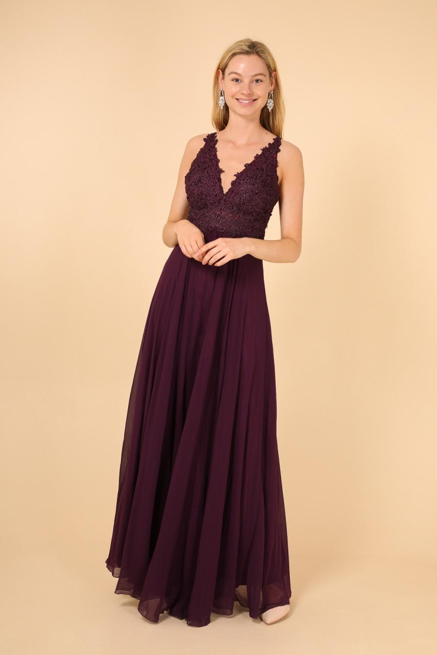 Evening dresses Women Eggplant DIVA FASHION 8756 #c Efashion Paris