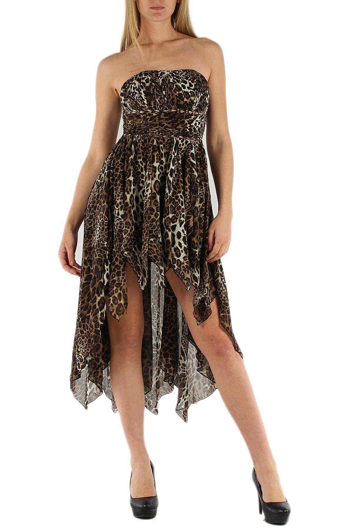 Robes mi-longues Femme Leopard DIVA FASHION F0064 #c Efashion Paris