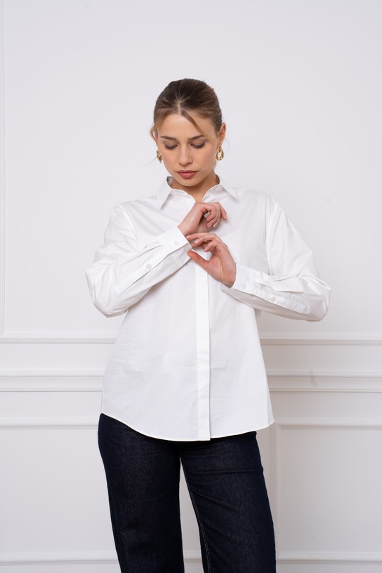 Chemises Femme Blanc J & W JW013 Efashion Paris