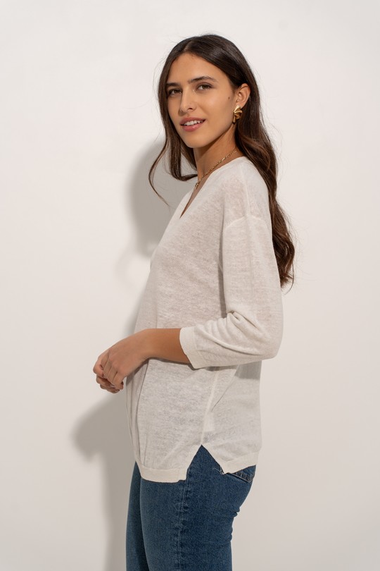 Pulls Femme Beige J & W YH20011 Efashion Paris