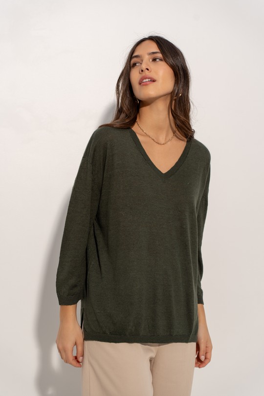 Pulls Femme Beige J & W YH20011 Efashion Paris