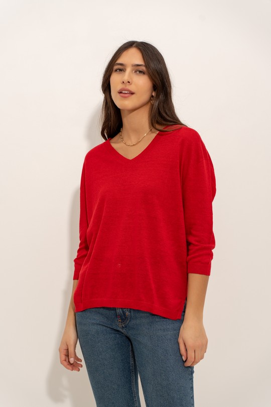 Pulls Femme Beige J & W YH20011 Efashion Paris