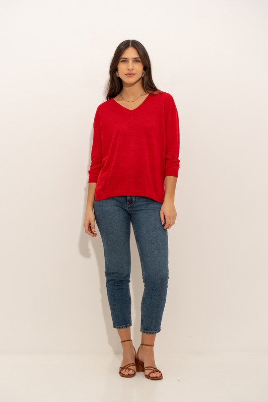 Pulls Femme Beige J & W YH20011 Efashion Paris