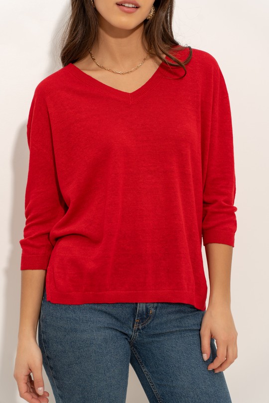 Pulls Femme Beige J & W YH20011 Efashion Paris