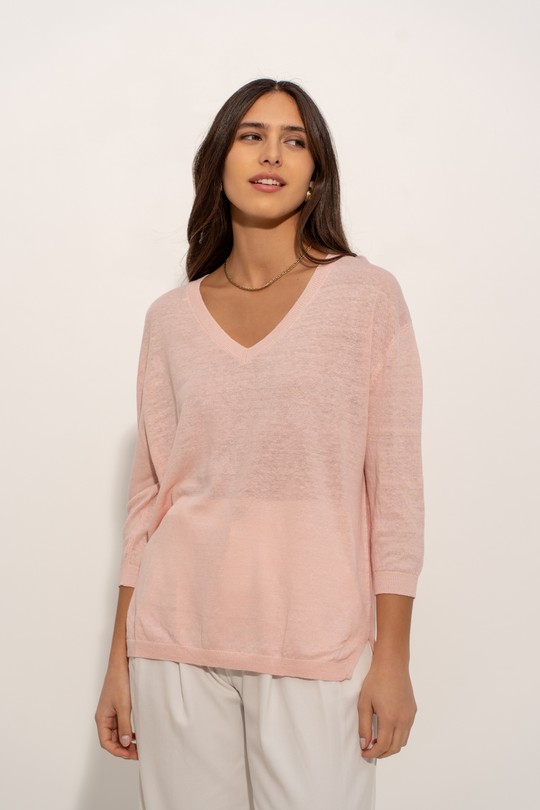 Pulls Femme Beige J & W YH20011 Efashion Paris