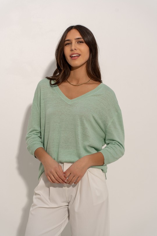 Pulls Femme Beige J & W YH20011 Efashion Paris