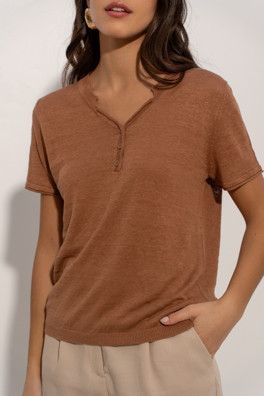 Tops Femme Camel J & W YH20015 Efashion Paris