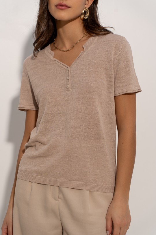 Tops Femme Camel J & W YH20015 Efashion Paris