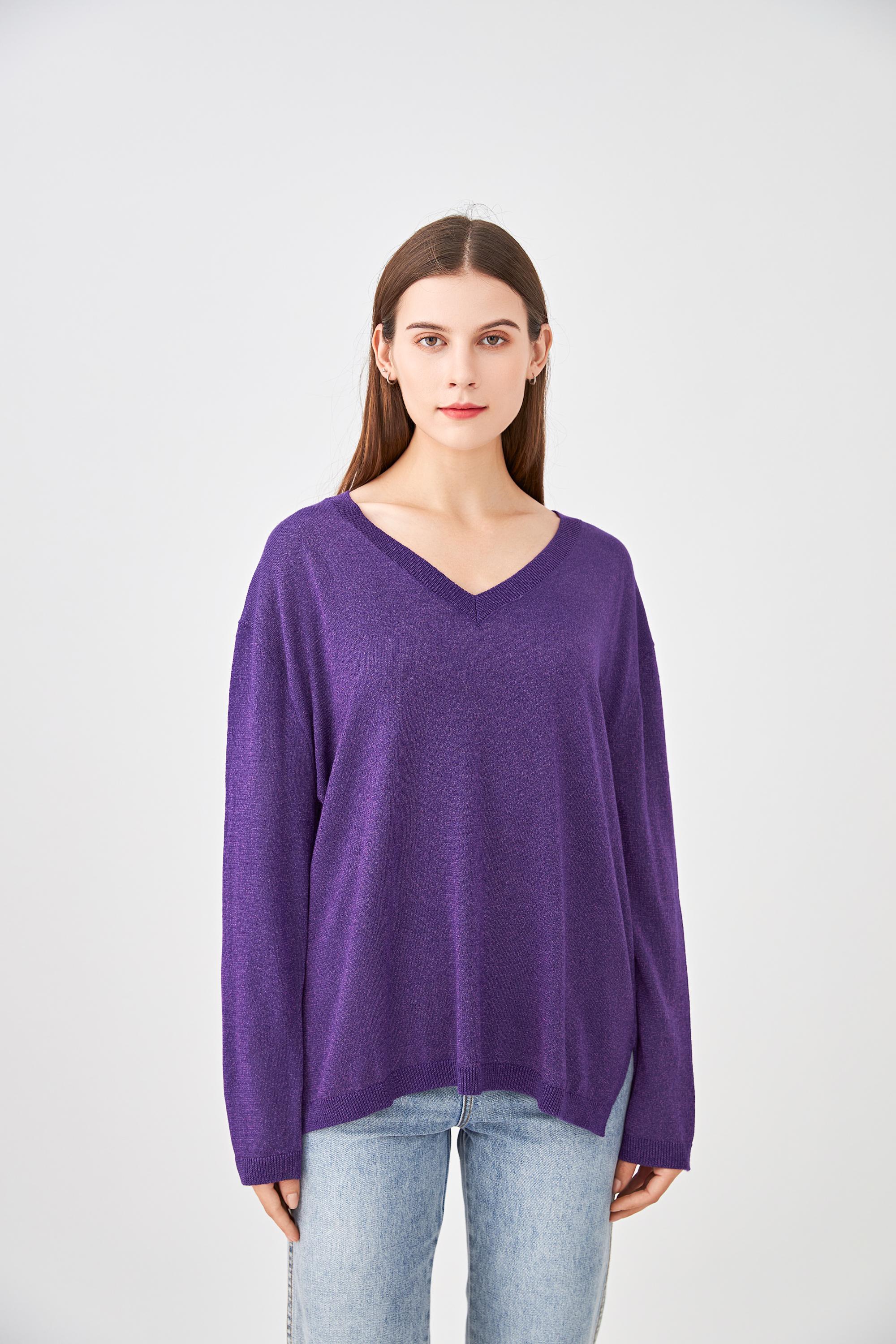 Pulls Femme Violet J & W YH19011A #c Efashion Paris