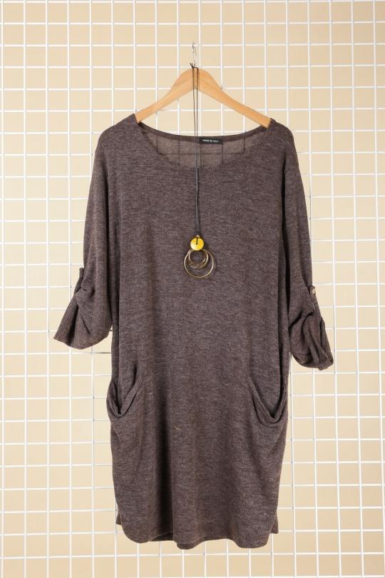Tunics Women Brown CHANA MOD TU938 Efashion Paris