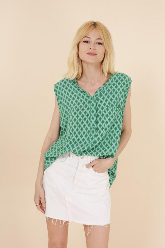 Tops Women Green CHANA MOD T01 Efashion Paris