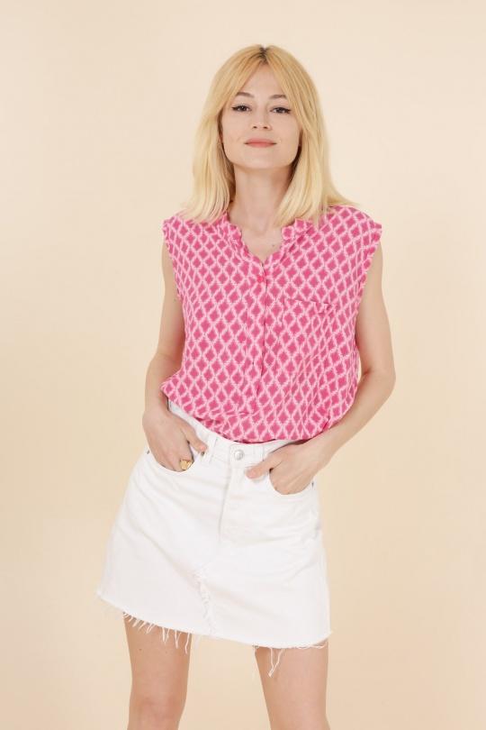 Tops Femme Fushia CHANA MOD T01 Efashion Paris