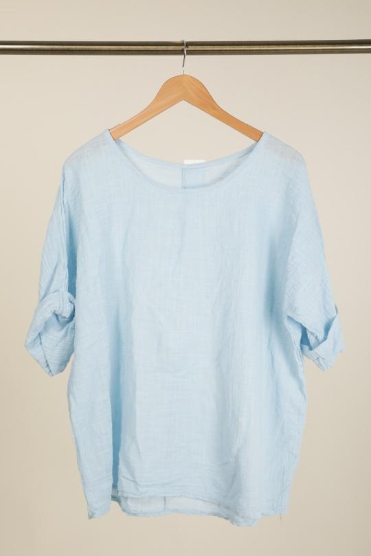 Tuniques Femme Bleu ciel CHANA MOD H115 Efashion Paris