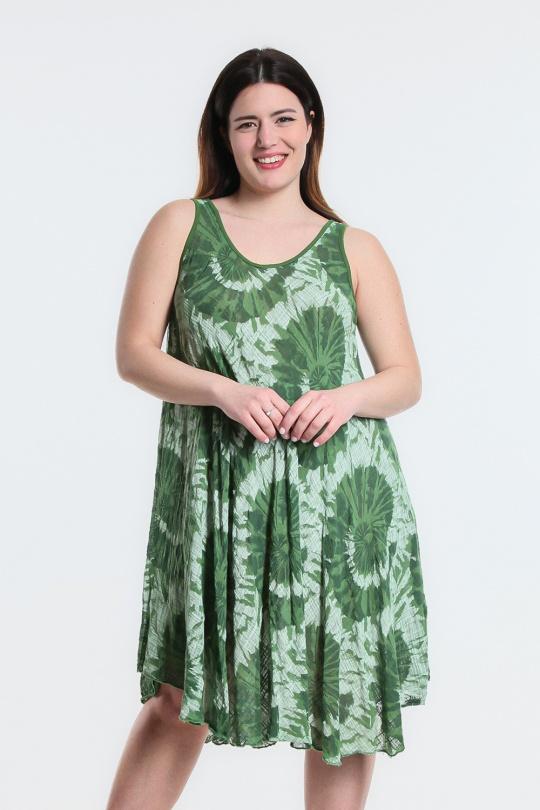 Vestidos a media pierna Mujer Green CHANA MOD R77 Efashion Paris