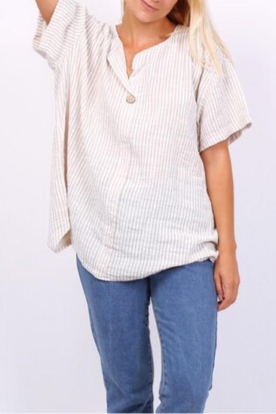 Blouses Femme Beige CHANA MOD CH150 Efashion Paris