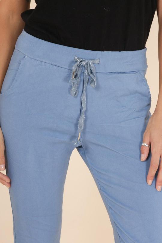 Pantalons Femme Bleu canard CHANA MOD PT26C Efashion Paris