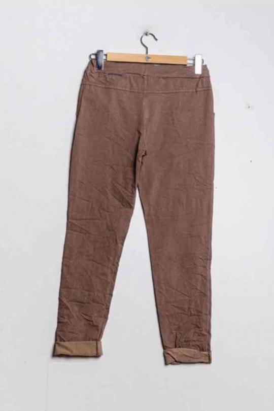 Pantalons Femme Bleu canard CHANA MOD PT26C Efashion Paris