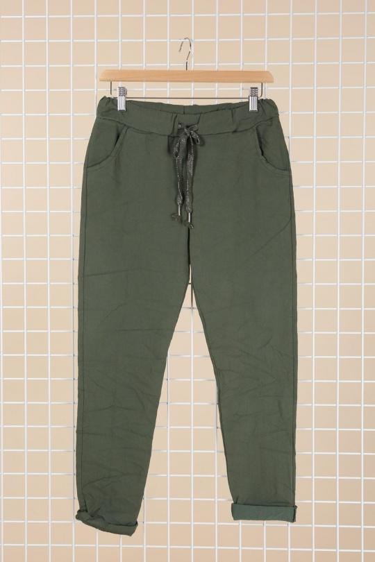 Pantalons Femme Bleu canard CHANA MOD PT26C Efashion Paris