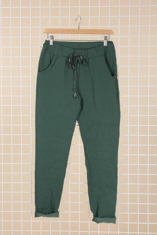 Pantalons Femme Bleu canard CHANA MOD PT26C Efashion Paris