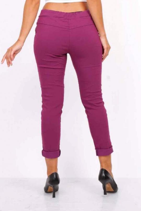 Pantalons Femme Bleu canard CHANA MOD PT26C Efashion Paris