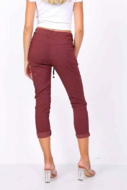 Pantalons Femme Bleu canard CHANA MOD PT26C Efashion Paris