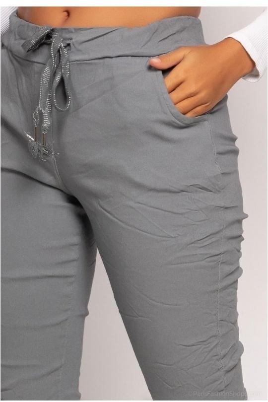 Pantalons Femme Bleu canard CHANA MOD PT26C Efashion Paris