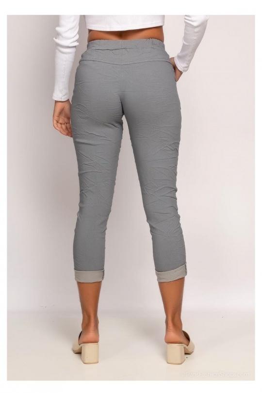 Pantalons Femme Bleu canard CHANA MOD PT26C Efashion Paris
