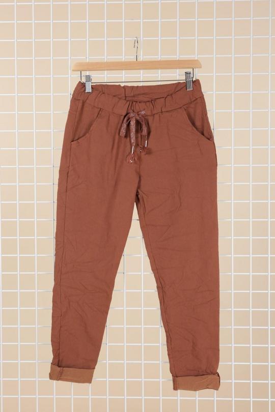 Pantalons Femme Bleu canard CHANA MOD PT26C Efashion Paris