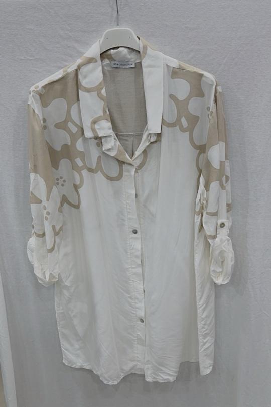 Camisas Mujer Beige CHANA MOD CH54 Efashion Paris