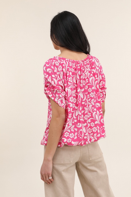 Tops Femme Fushia CHANA MOD H221 Efashion Paris