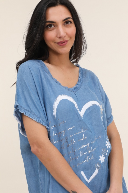 Tops Femme Bleu marine CHANA MOD H222 Efashion Paris