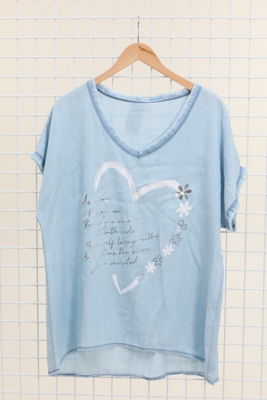 Tops Femme Bleu marine CHANA MOD H222 Efashion Paris