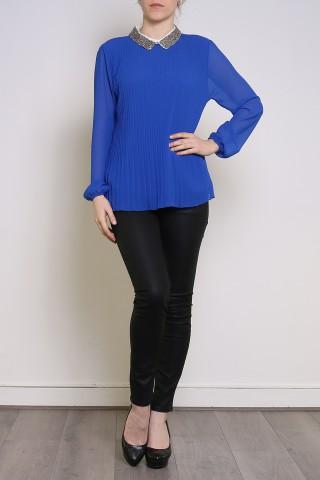 Top Donna Royale blue CHANA MOD 1585 Efashion Paris