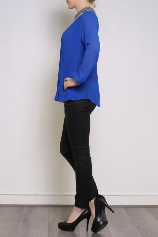 Tops Femme Bleu royal CHANA MOD 1585 Efashion Paris