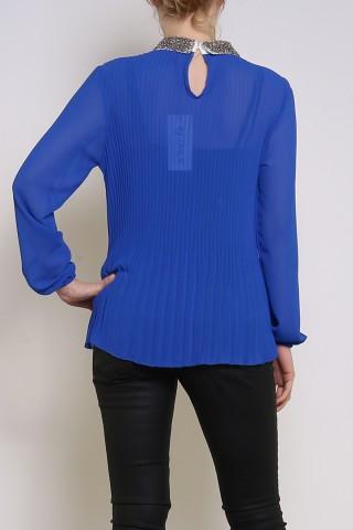 Tops Femme Bleu royal CHANA MOD 1585 Efashion Paris