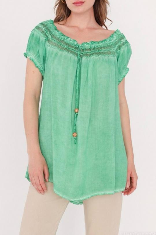 T-shirts Femme Vert CHANA MOD H64 Efashion Paris