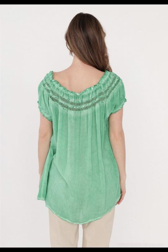 T-shirts Femme Vert CHANA MOD H64 Efashion Paris