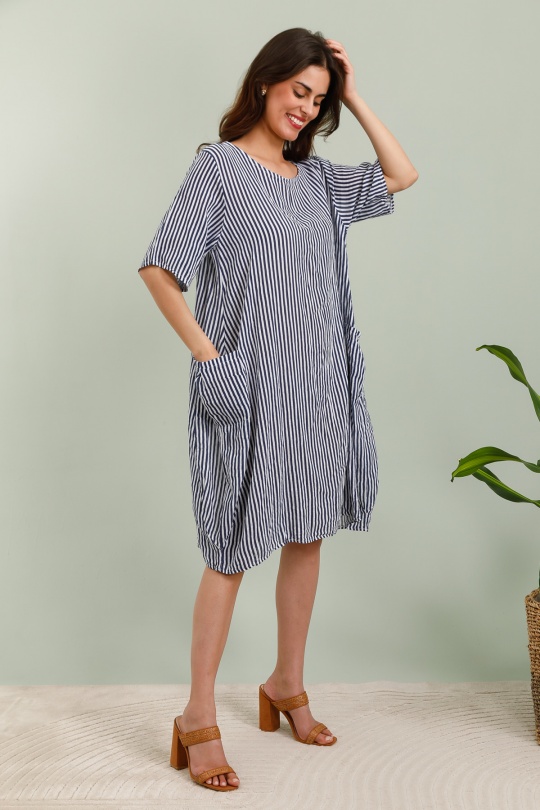 Vestidos a media pierna Mujer White CHANA MOD R602 Efashion Paris