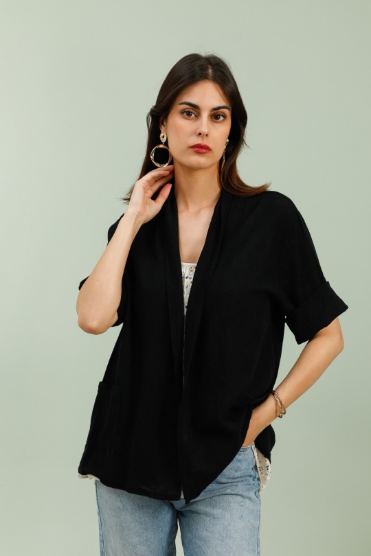 Gilets Femme Noir CHANA MOD V23 Efashion Paris