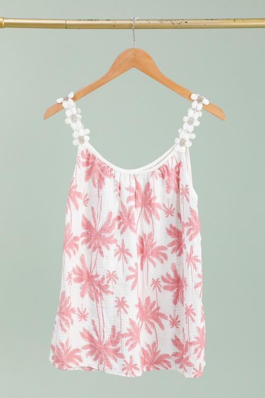 Débardeurs Femme Rose CHANA MOD T208 Efashion Paris