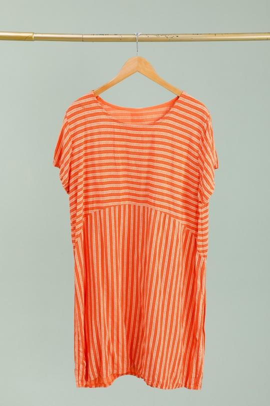 Robes courtes Femme Orange CHANA MOD TU201 Efashion Paris